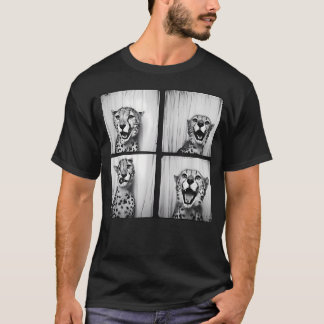 Camiseta Cabine de Fotografia de Guepardo Africano no Zooló