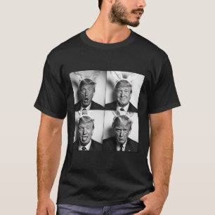 Camiseta Cabine de Fotos de Trump com Orelhas de Coelho da 
