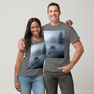 Camiseta Cabine de registro pelo lago assombrado