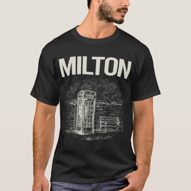 Camiseta Cabine Telefônica Antiga Milton (Frente)