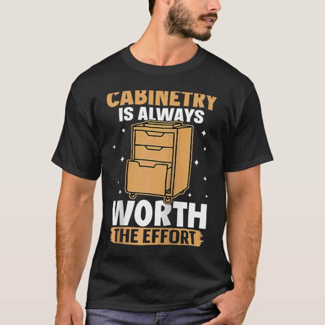 Camiseta Cabinetry Is Always Worth The Effort Raglan Baseba (Frente)