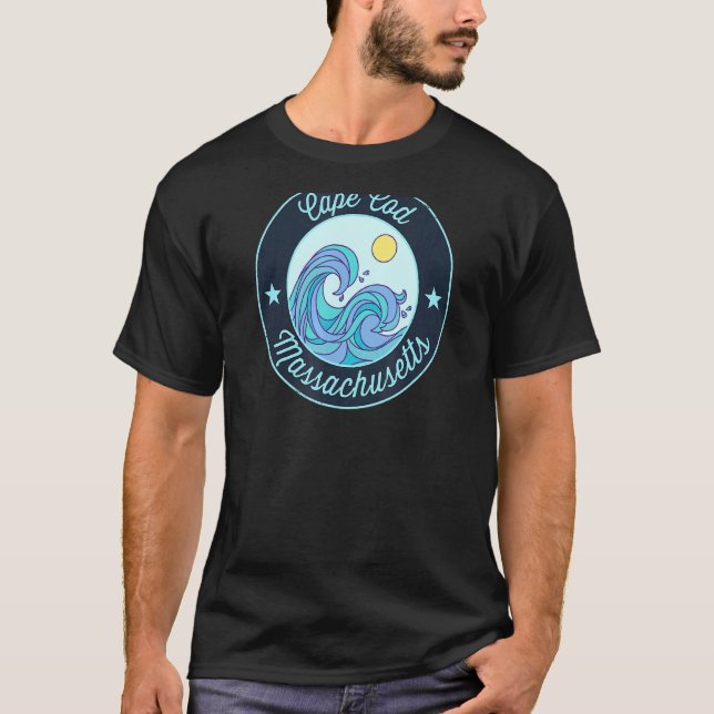 Camiseta Cabo Cod Mães Massachusetts Souvenir Surfer Náutic (Frente)