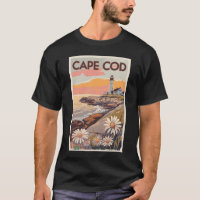 Cabo Cod Massachusetts Painterly Viagem Art Retro