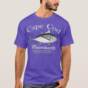 Camiseta Cabo Cod Massachusetts Pesca peixe