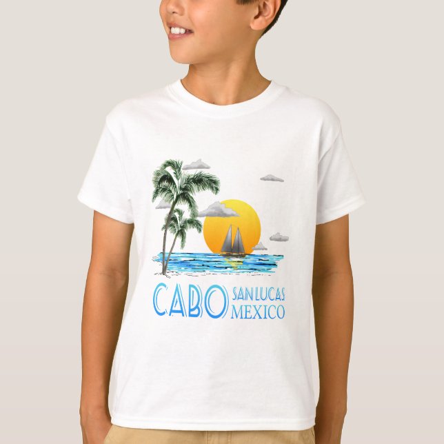 Camiseta Cabo de navegação tropical San Lucas México (Frente)