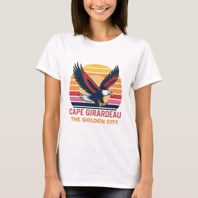 Camiseta Cabo Girardeau". A imagem é um logo para Cabo Gira (Frente)