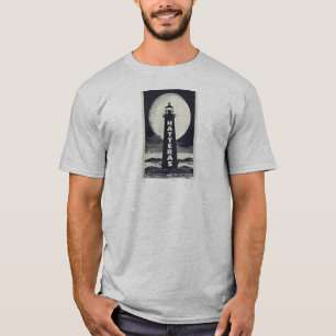 Camiseta Cabo Hatteras North Carolina Lighthouse Moon