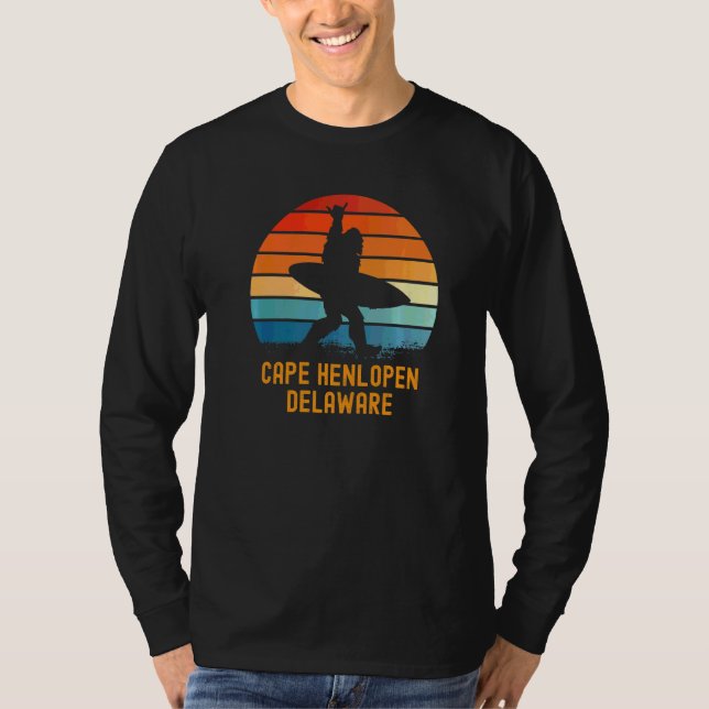 Camiseta Cabo Henlopen Delaware Sasquatch Souvenir (Frente)