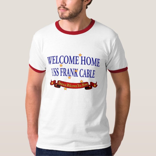 Camiseta Cabo Home bem-vindo de USS Frank (Frente)
