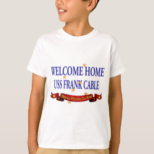 Camiseta Cabo Home bem-vindo de USS Frank