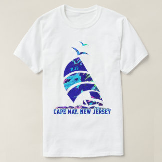 Camiseta Cabo May, NJ Sailboat Vacation