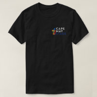 Cabo May Palco ART Logotipos T Shirt em preto