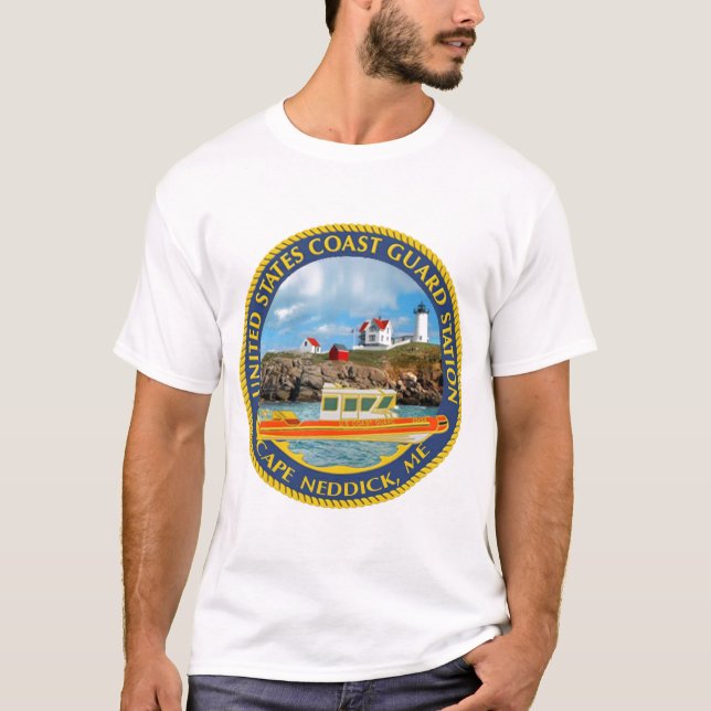 Camiseta Cabo Neddick da estação de USCG (Frente)
