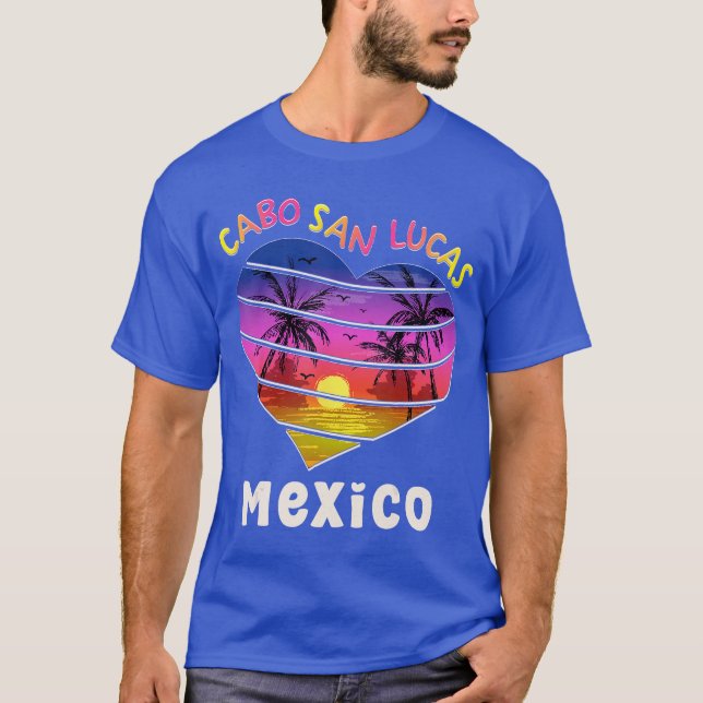 Camiseta Cabo San Lucas Mexico Beach Surf Hearls Famil (Frente)