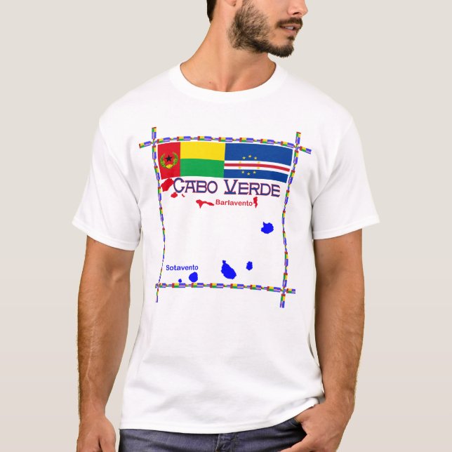 Camiseta Cabo Verde Barlavento Sotavento (Frente)