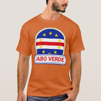 Camiseta Cabo Verde - Crachá Cabo Verde