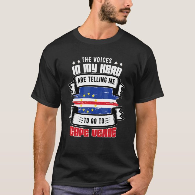 Camiseta Cabo Verde Na Minha Cabeça (Frente)