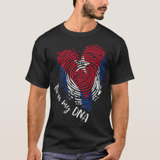 Camiseta Cabo Verde - No Meu DNA - Bandeira das Raízes de C