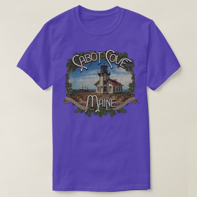 Camiseta Cabot Cove Maine 1780 TShirt (Frente do Design)
