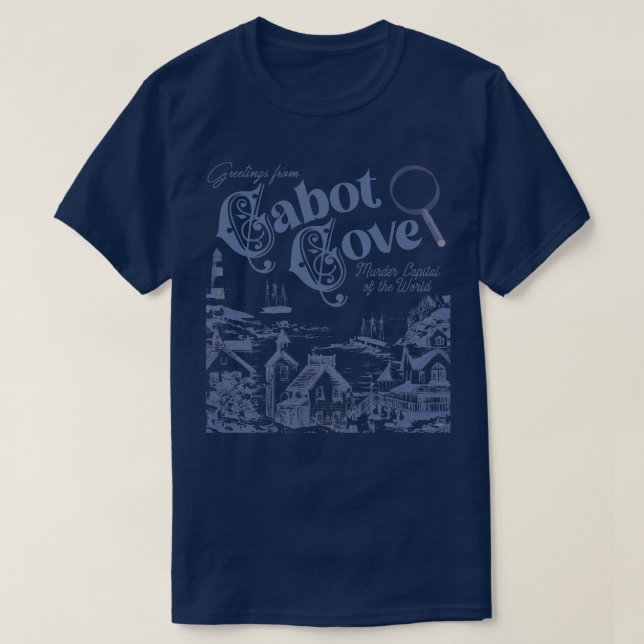 Camiseta Cabot Cove Murder Capital do Mundo (Frente do Design)