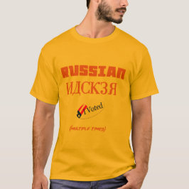 Camiseta cabouqueiro do russo eu votei o quadril engraçado
