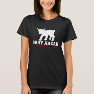 Camiseta Cabra À Frente E Cabra Bonita E Caprinos À Frente