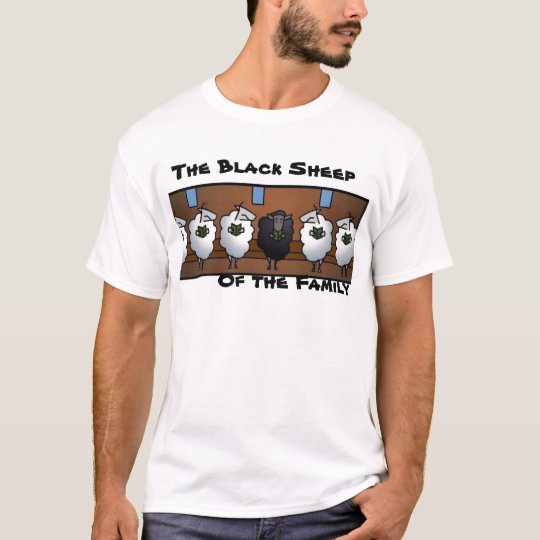 camiseta ovelha negra da familia