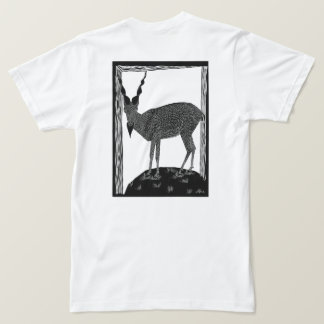 Camiseta Cabra assustadora que olha para você de forma amea