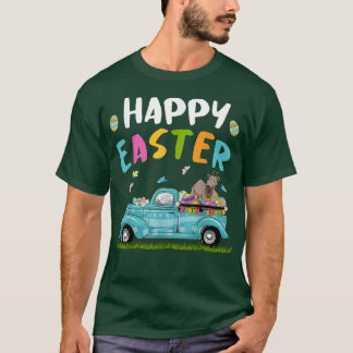 Camiseta Cabra Bonita Com Coelhinhos De Ovos De Páscoa De C