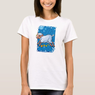 Camiseta Cabra-carneiros do Capricórnio que pulam nas
