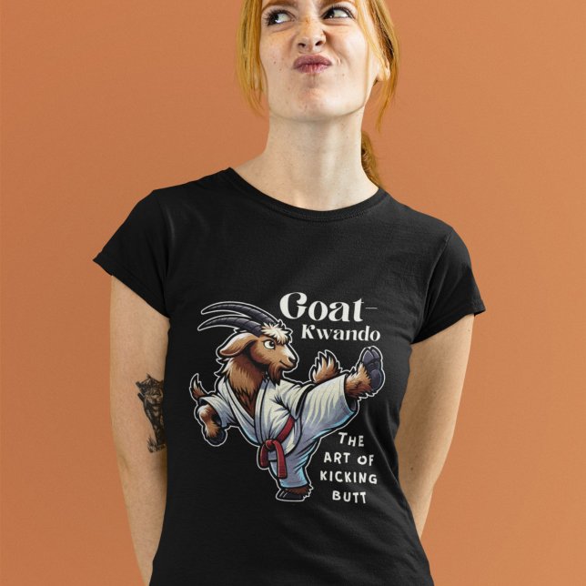 Camiseta Cabra de caça engraçada Goat kwando (Criador carregado)