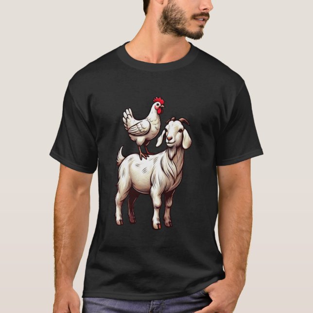 Camiseta Cabra de Frango Fofo (Frente)