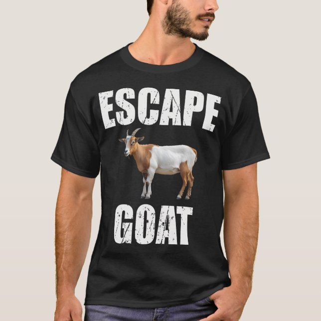 Camiseta Cabra de Fuga Bode Expiatório Animal Huda Humor Il (Frente)
