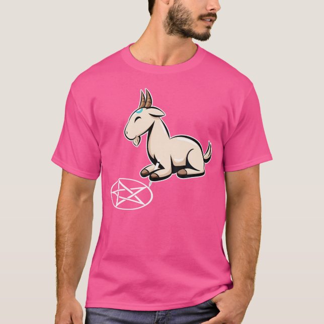 Camiseta Cabra de Gótico Pentagram (Frente)