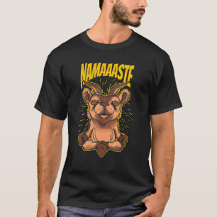 Camiseta Cabra de Meditação Zen Yoga Omm