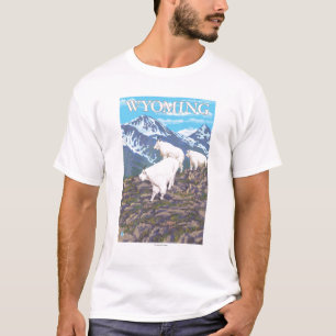 Camiseta Cabra de montanha branca FamilyWyoming