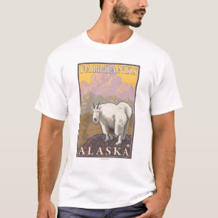 Camiseta Cabra de montanha - Fairbanks, Alaska