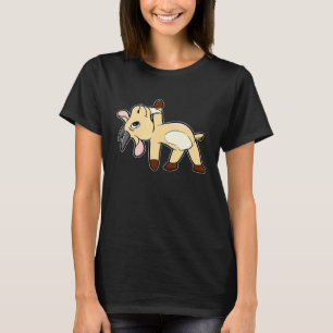 Camiseta Cabra de Montanha Fofa Ioga Namaste Cabra
