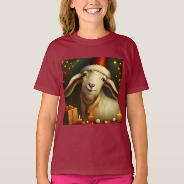 Camiseta Cabra de Natal 3 (Frente)