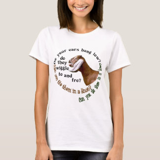 CAMISETA CABRA DE NUBIAN - SUAS ORELHAS PENDURAM BAIXO?