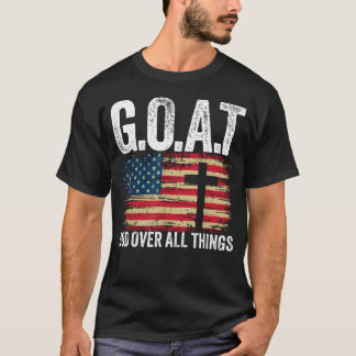Camiseta Cabra Deus Acima de Todas as Coisas Fé Americana C
