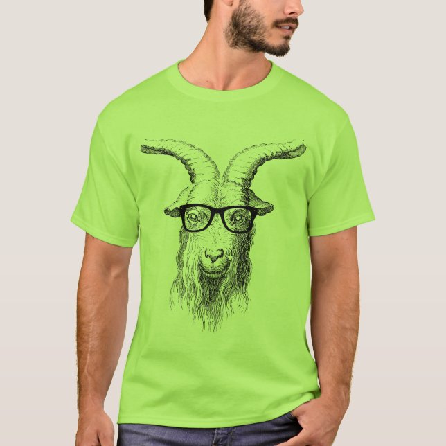 Camiseta Cabra do hipster (Frente)