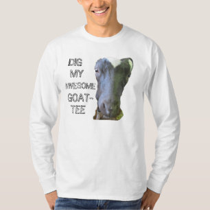 Camiseta Cabra do "T da Longo-Capa dos homens MEU GOAT-TEE
