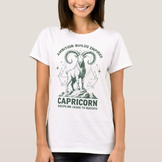 Camiseta Cabra do Zodíaco de Capricórnio Citação de Astrolo