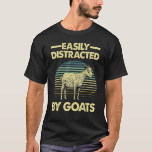 Camiseta Cabra legal Para Homens Crianças Fazenda Caprino A