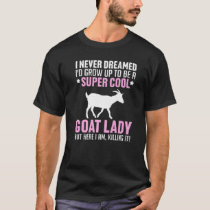 Camiseta Cabra legal Para Meninas Fazendeiros Caprinos