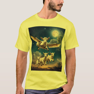 Camiseta "Cabra-Moonliente Voadora"