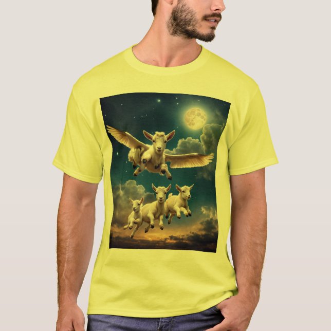 Camiseta "Cabra-Moonliente Voadora" (Frente)