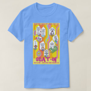 Camiseta Cabra-No t-shirt do azul de Carolina