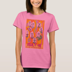 Camiseta Cabra-No t-shirt espiral da Laço-Tintura
